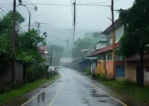 Cotia dia com tempo úmido