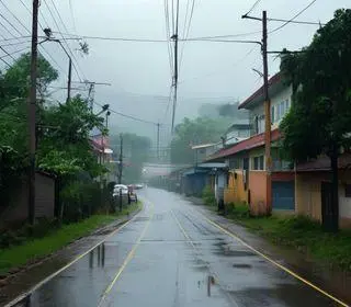Cotia dia com tempo úmido