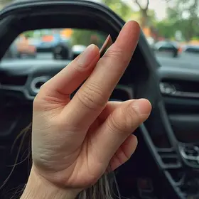 deda e cabelo encontrados dentro de carro em Cotia