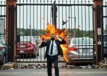 agressão em estacionamento