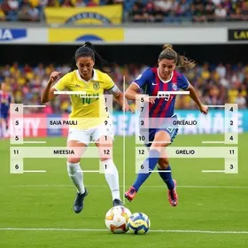 São Paulo x Grêmio feminino