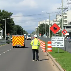 obras no km 32 da Raposo Tavares em Cotia